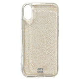 iPhone X / Xs Joy Case Hybrid Glitter Bakdeksel - Gjennomsiktig / Gull