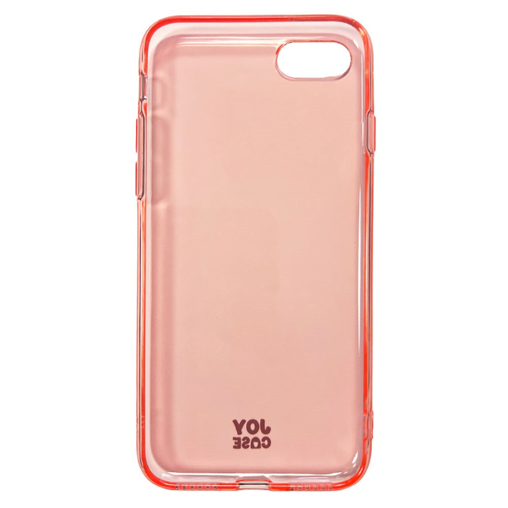 iPhone SE (2022 / 2020) / 8 / 7 / 6 / 6S Joy Case Fleksibelt plastdeksel - gjennomsiktig / rosa