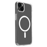 iPhone 15 Plus Puro Lite Mag Bakdeksel - MagSafe-kompatibel - Gjennomsiktig / Hvit