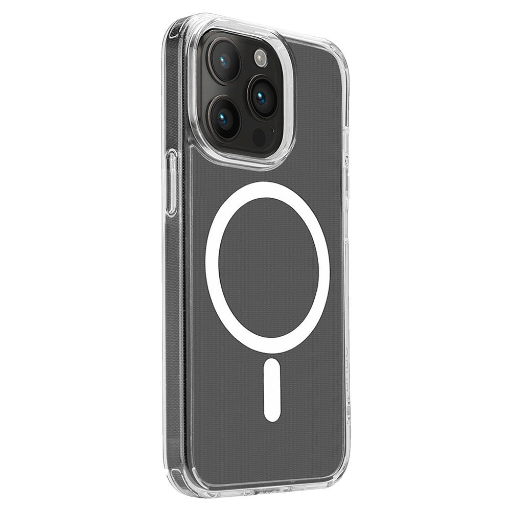 iPhone 15 Pro Puro Lite Mag Bakdeksel - MagSafe-kompatibel - Gjennomsiktig / Hvit