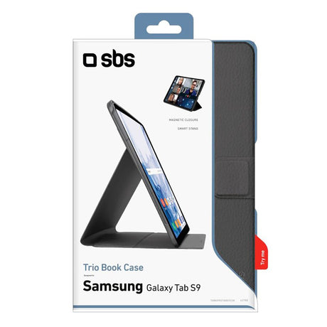 SBS Samsung Galaxy Tab S9 Book Pro-deksel - Svart