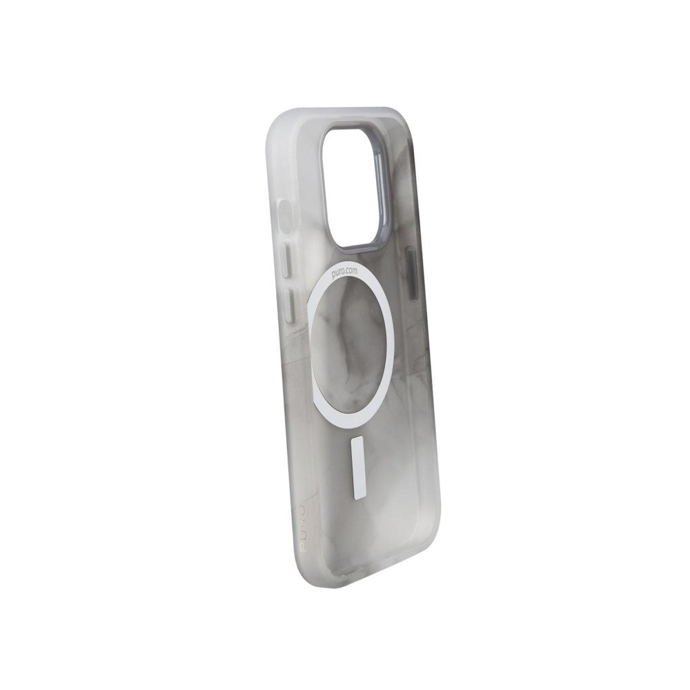 iPhone 15 Pro Max - Puro AQUA Fleksibelt Plastik Cover - MagSafe Kompatibel - Grå