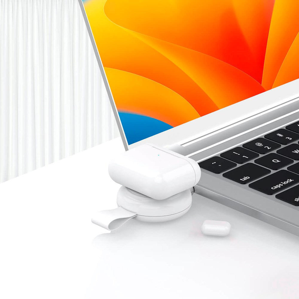 Trådløs lader for Apple Watch &amp; AirPods Pro - Puro Power Go Mini - USB-C - Hvit