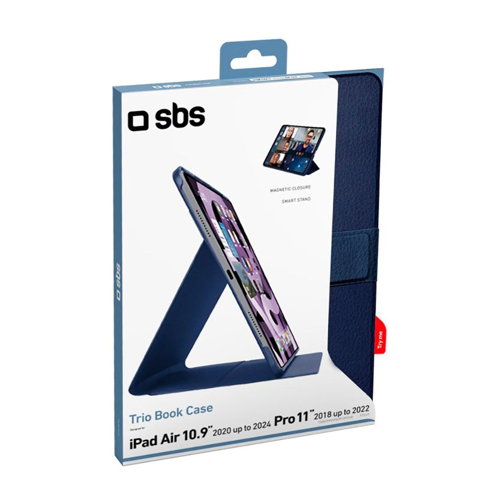 SBS iPad Air 10,9-11" (2025-2020) Book Pro-deksel - blå