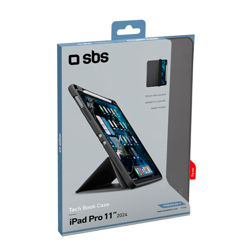 SBS iPad Pro 11" (2024) Book Tech-deksel - svart