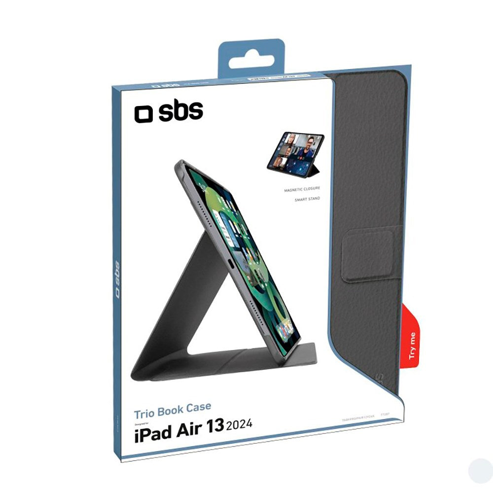 SBS iPad Air 13" (2025 / 2024) Book Pro-deksel - svart