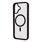 SBS Mag Frame iPhone 16 Bakdeksel - MagSafe-kompatibel - Gjennomsiktig / Svart