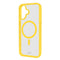 SBS Mag Frame iPhone 16 Bakdeksel - MagSafe-kompatibel - Gjennomsiktig / Gul