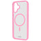 SBS Mag Frame iPhone 16 Bakdeksel - MagSafe kompatibel - Gjennomsiktig / Rosa