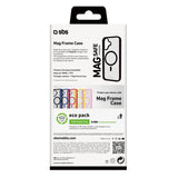 SBS Mag Frame iPhone 16 Plus Bakdeksel - MagSafe-kompatibel - Gjennomsiktig / Svart