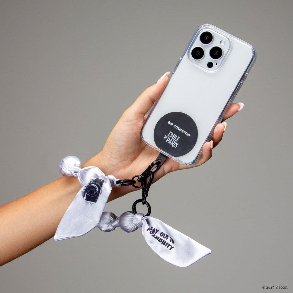 Case&amp;Me - Emily in Paris - Mobilarmbånd - Sølvkamera