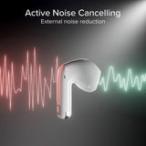 SBS Air Space True Wireless In-Ear Headset -  Active Noise Cancelling - Hvid