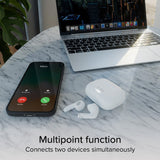 SBS Air Space True Wireless In-Ear Headset -  Active Noise Cancelling - Hvid