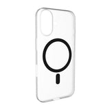 PURO iPhone 17 Hybrid Bagside Cover - MagSafe Kompatibel - Gennemsigtig / Sort