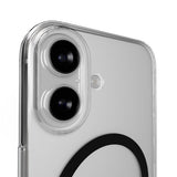 PURO iPhone 17 Hybrid Bagside Cover - MagSafe Kompatibel - Gennemsigtig / Sort