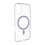 PURO iPhone 17 Hybrid Bagside Cover - MagSafe Kompatibel - Gennemsigtig / Lilla