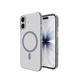 PURO iPhone 17 Hybrid Bagside Cover - MagSafe Kompatibel - Gennemsigtig / Lilla