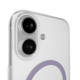 PURO iPhone 17 Hybrid Bagside Cover - MagSafe Kompatibel - Gennemsigtig / Lilla