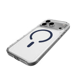 PURO iPhone 17 Pro Max Hybrid Bagside Cover - MagSafe Kompatibel - Gennemsigtig / Blå