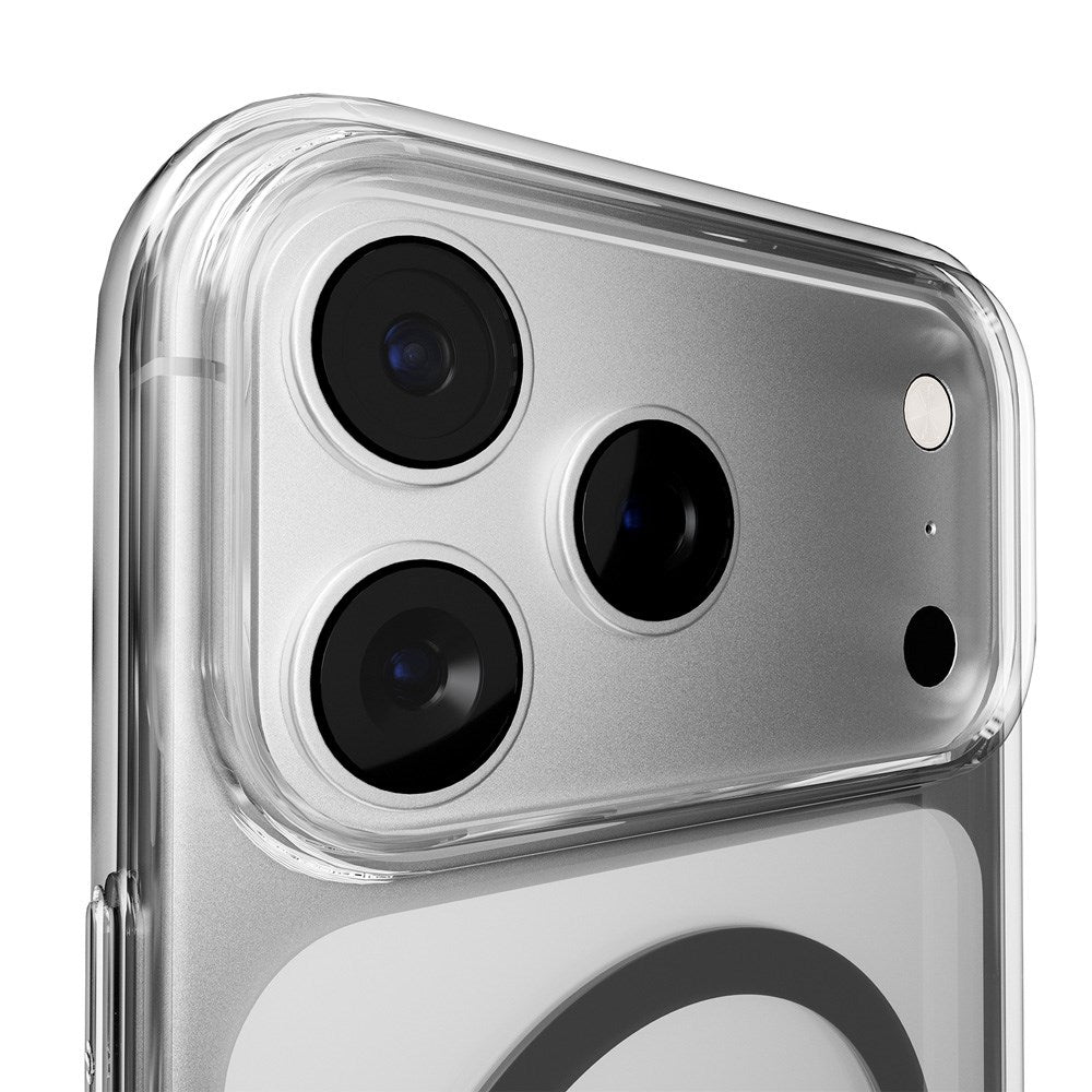 PURO iPhone 17 Pro Hybrid Bagside Cover - MagSafe Kompatibel - Gennemsigtig / Grå