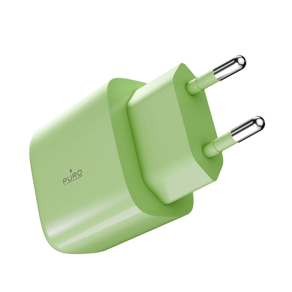 Puro Pro Lite Vægoplader - 30W - 1 x USB-C - PD - Grøn