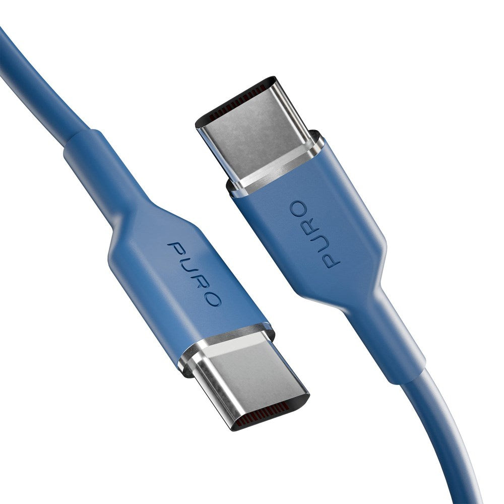 Puro ICON Kabel - USB-C til USB-C - 25W - 1.5m - Blå