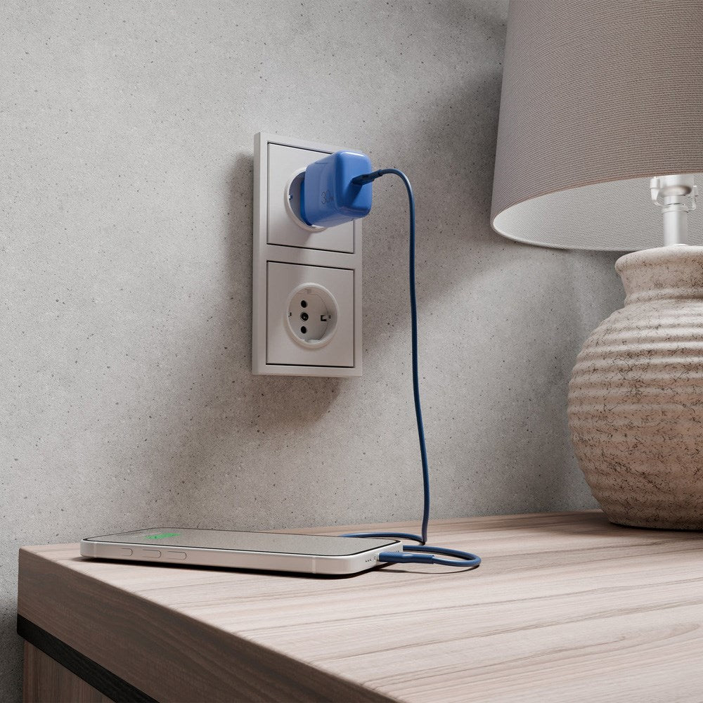 Puro ICON Kabel - USB-C til USB-C - 25W - 1.5m - Blå