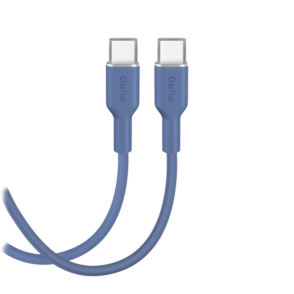 Puro ICON Kabel - USB-C til USB-C - 25W - 1.5m - Blå