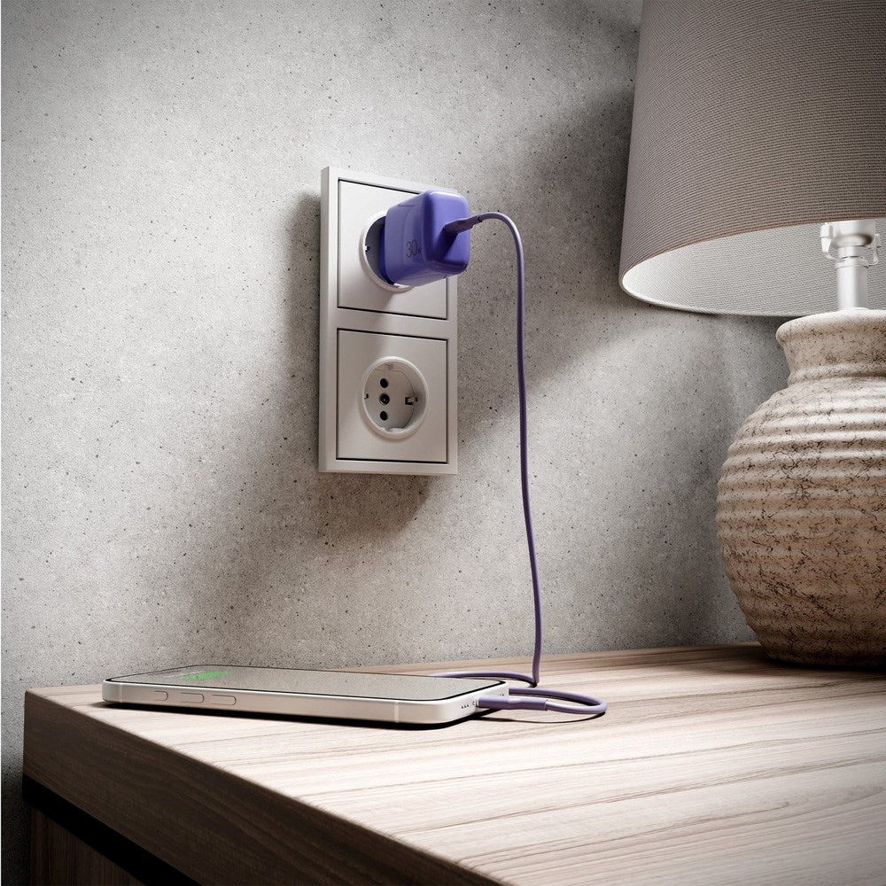 Puro ICON Kabel - USB-C til USB-C - 25W - 1.5m - Lilla