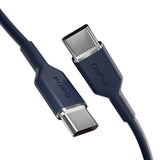 Puro ICON Kabel - USB-C til USB-C - 25W - 1.5m - Mørkeblå