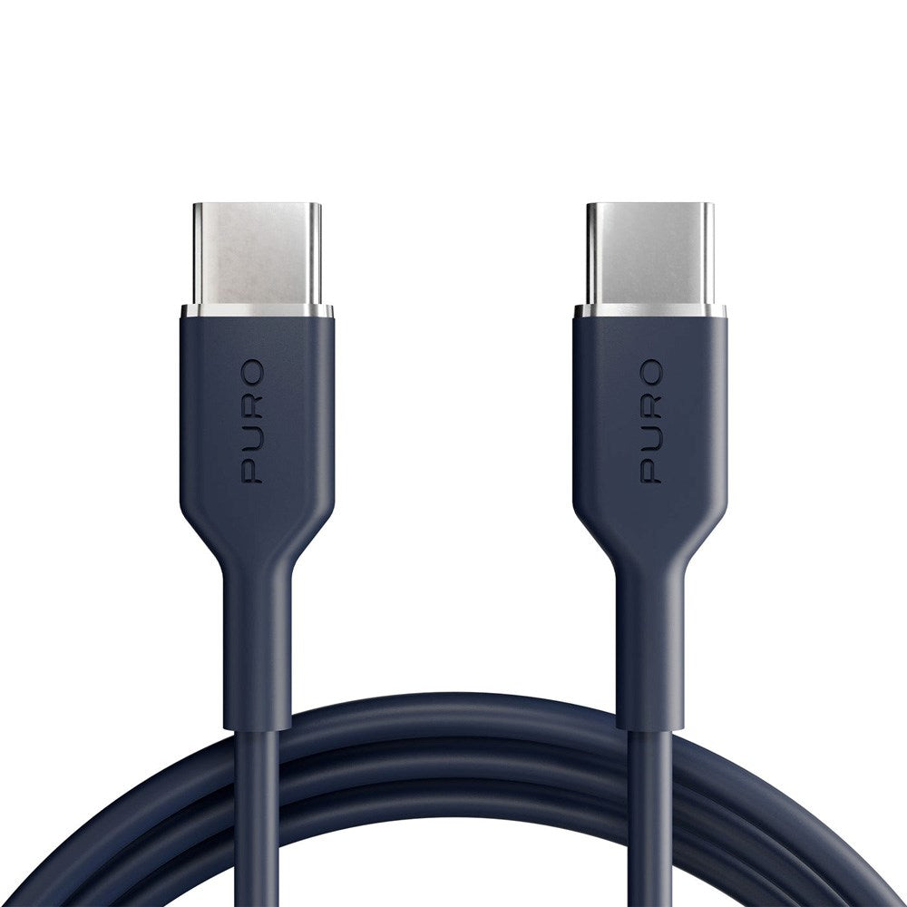Puro ICON Kabel - USB-C til USB-C - 25W - 1.5m - Mørkeblå
