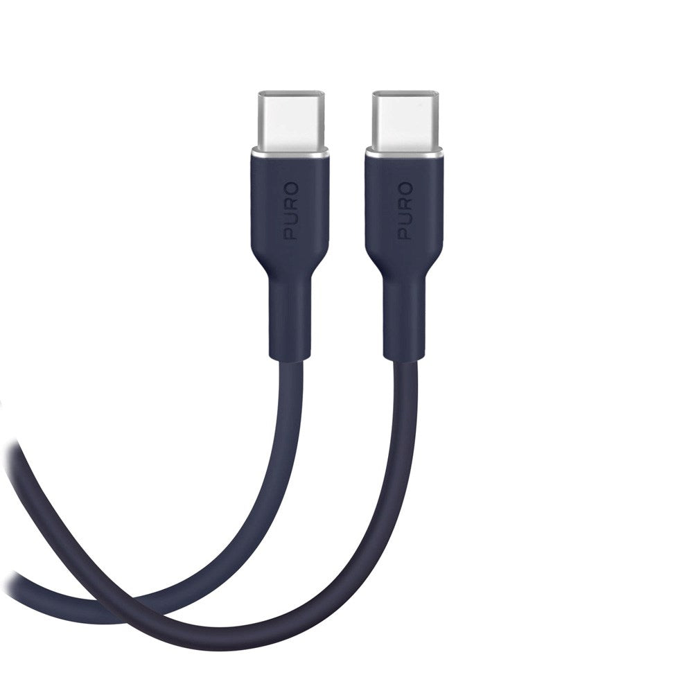 Puro ICON Kabel - USB-C til USB-C - 25W - 1.5m - Mørkeblå