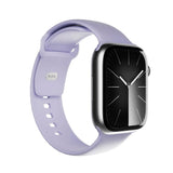 Apple Watch (38/40/SE/41/42mm) Puro ICON Silicone Rem - Lavender Blue