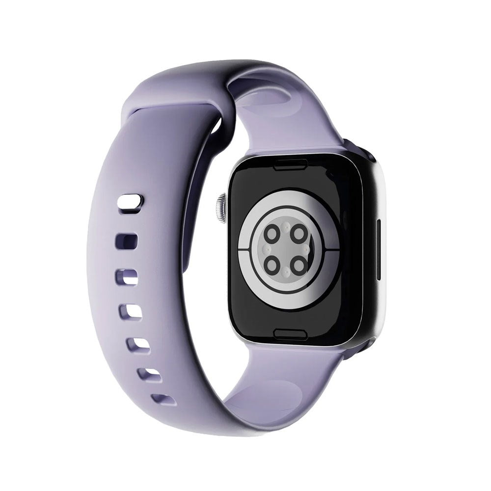 Apple Watch (38/40/SE/41/42mm) Puro ICON Silicone Rem - Lavender Blue