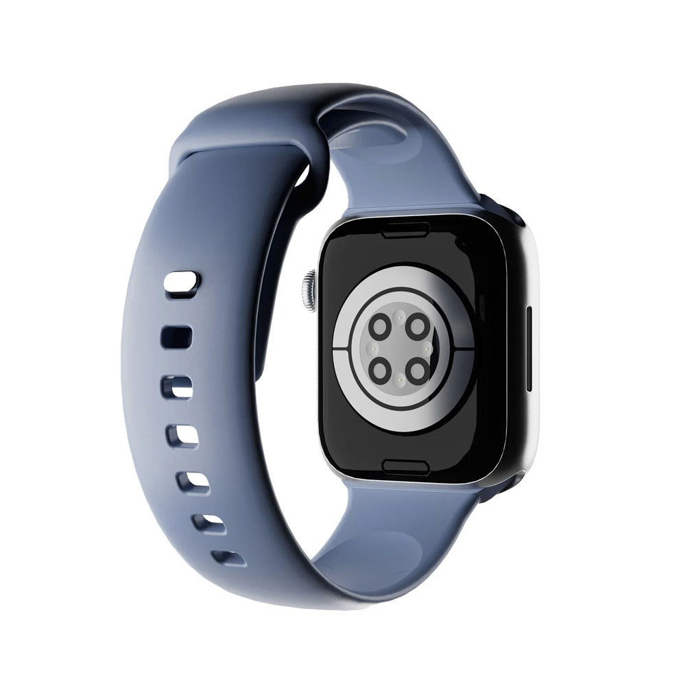 Apple Watch (38/40/SE/41/42mm) Puro ICON Silicone Rem - Ice Blue