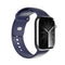 Apple Watch (42/44/SE/45/46/49mm) Puro ICON Silicone Rem - Crown Blue