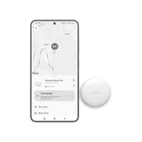 Puro Find Me Mini Dual GPS Tracker - Apple Find My & Android Find Hub - Hvid