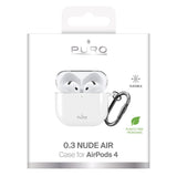 Apple AirPods (4. Gen.) PURO NUDE Cover 0.3mm - Gennemsigtig
