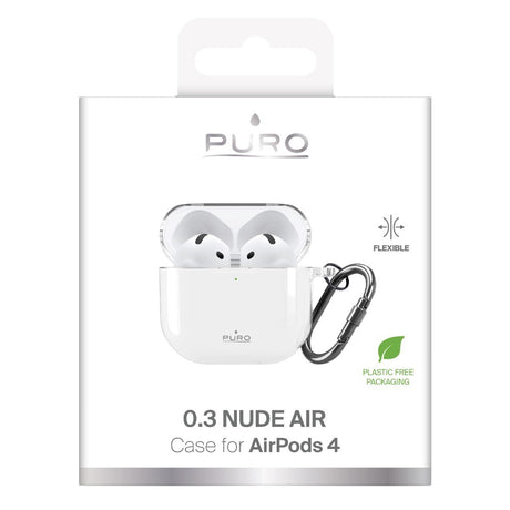 Apple AirPods (4. Gen.) PURO NUDE Cover 0.3mm - Gennemsigtig