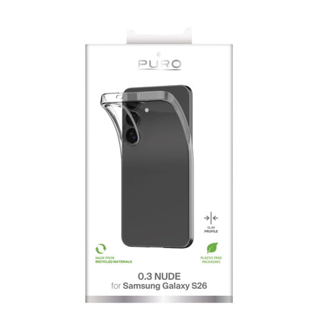 PURO Samsung Galaxy S26 NUDE Ultra Slim Bagside Cover - 0.3mm - Gennemsigtig