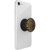 POPSOCKETS PopGrip Original Embossed Metal Leopard Aftageligt Greb m. Standerfunktion