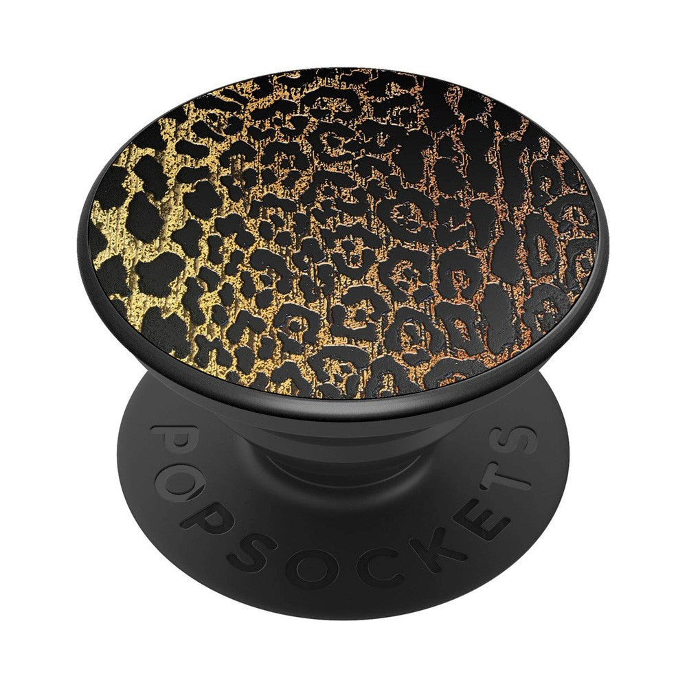 POPSOCKETS PopGrip Original Embossed Metal Leopard Aftageligt Greb m. Standerfunktion