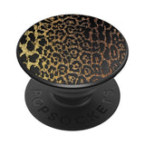POPSOCKETS PopGrip Original Embossed Metal Leopard Aftageligt Greb m. Standerfunktion