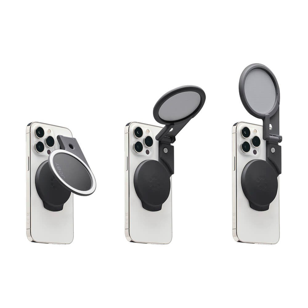 Joby Beamo MagSafe LED-ringlys for smarttelefon - MagSafe-kompatibel - Grå