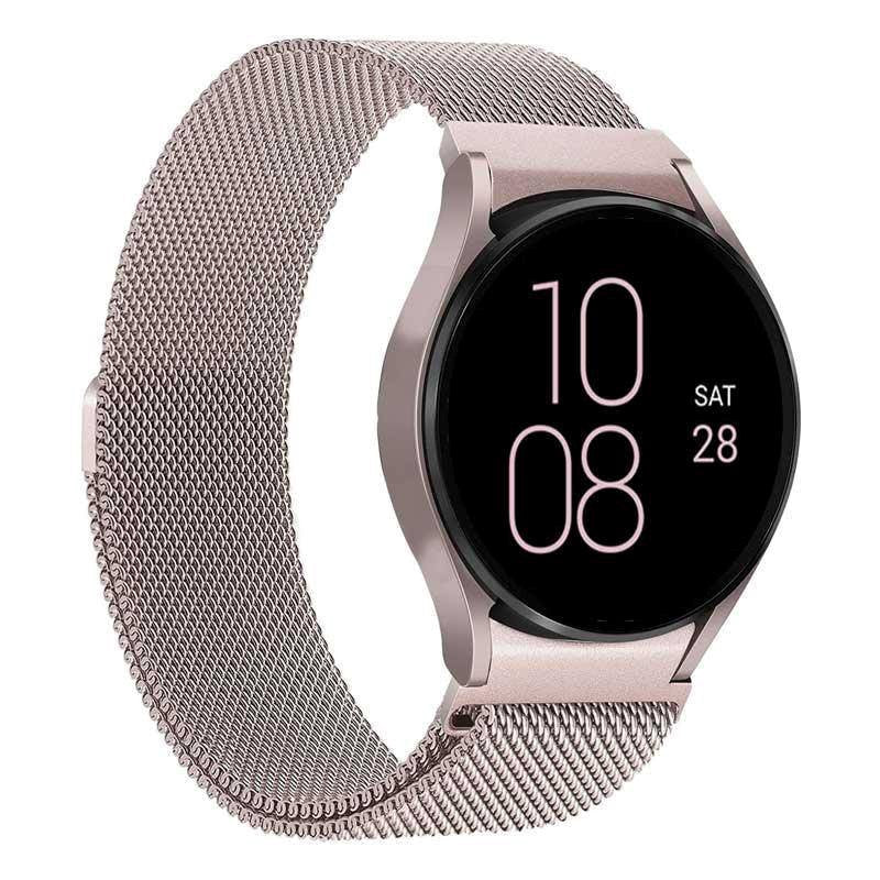 Samsung Galaxy Watch 4 / 4 Classic Puro Milanese Metal Urrem - Rustfrit Stål - Rose