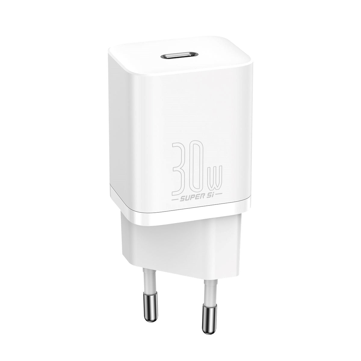 Baseus Compact PD 30W Vegglader USB-C Quick Charge - Hvit