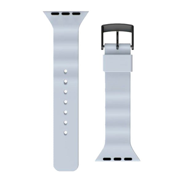 Apple Watch (42/44/SE/45/46/49mm) UAG [U] Aurora Silikone Urrem - Soft Blue