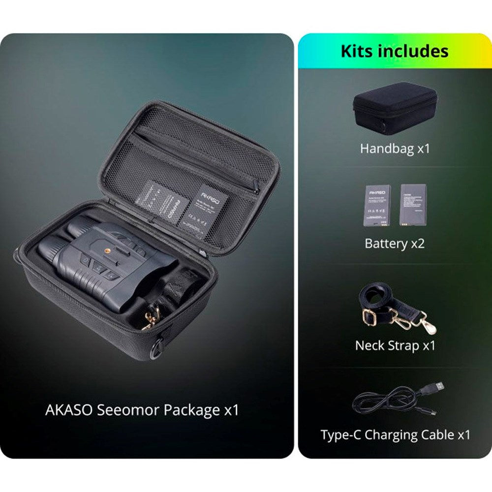 AKASO - Seemor 4K Natkikkert - Sort