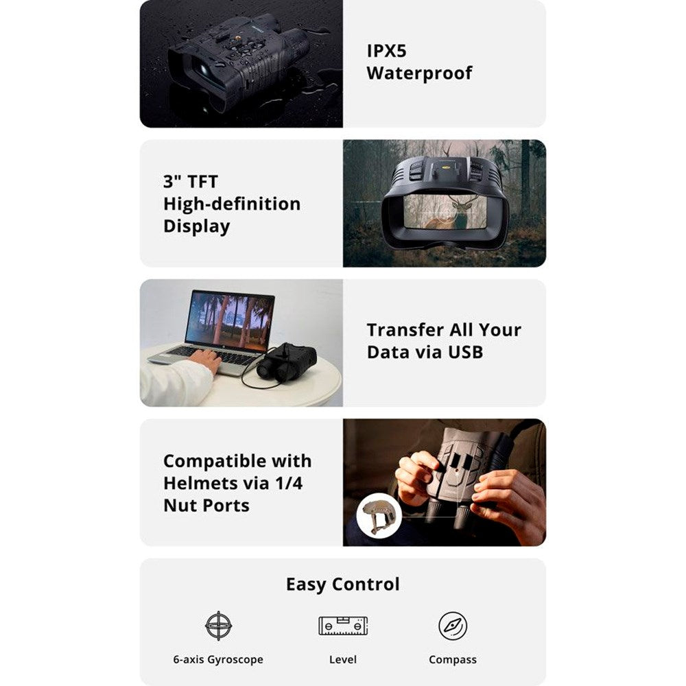 AKASO - Seemor 4K Natkikkert - Sort