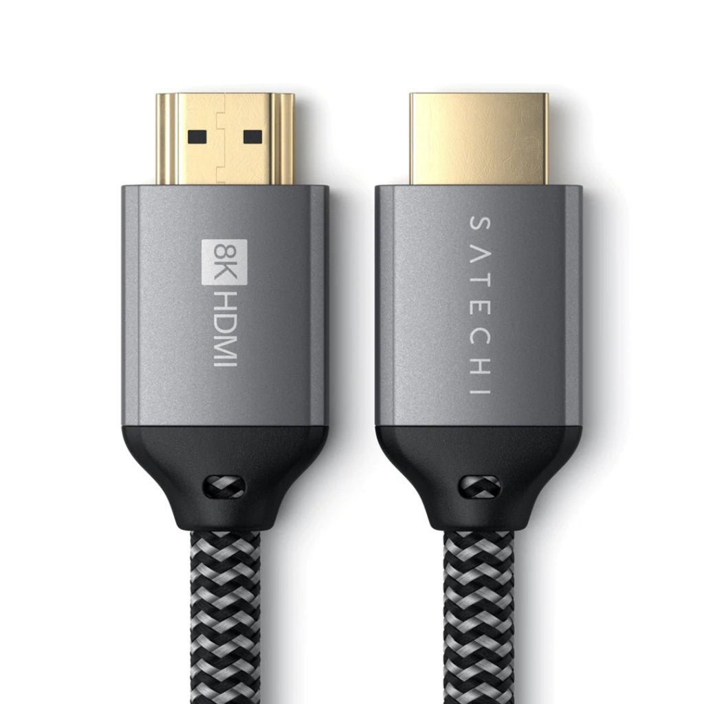 Satechi 8K Ultra High Speed ​​​​HDMI til HDMI 2m - Grå / Svart